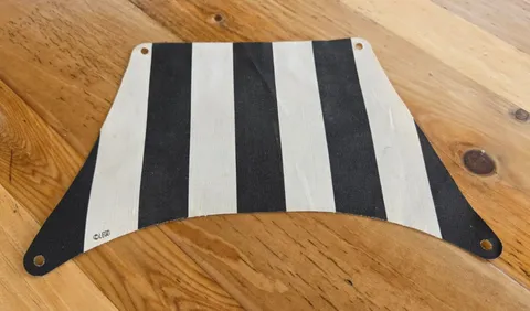 Lego Cloth Sail 27 x 17 Top with Black Thick Stripes Pattern sailbb06 Set 6286