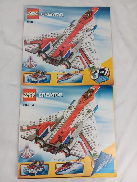 LEGO CREATOR INSTRUCTION MANUAL BOOK ONLY 4953 1 & 2 Fast Shipping 