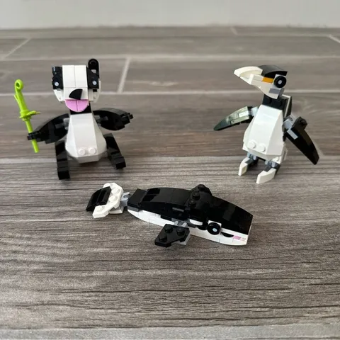 Lego Creator Panda Bear Whale Penguin Figurines