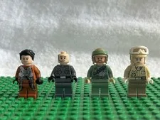 LEGO Star Wars Minifigures lot of 4 Poe Dameron, Imperial Ground Crew, Endor Reb