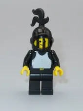 LEGO Castle Vintage Knight breastplate rare black plume feather minifigure 6035