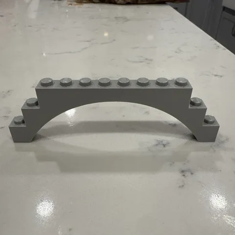 (D2/4) LEGO 6108 Bogenstein 1x12x3 alt hellgrau 6082 6090 6097 4712 6560