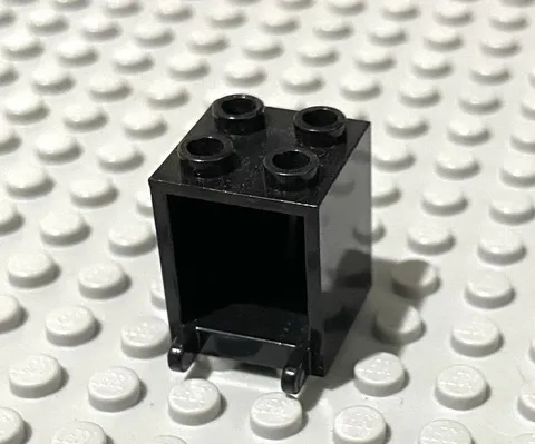 LEGO Black Container Box 2x2x2