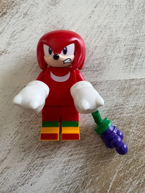 Lego Sonic the Hedgehog KNUCKLES Minifigure with Grapes