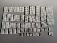 LEGO BULK LOT 54 WHITE PLATES 3X 4X 6X 8X