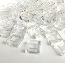 100 Pieces LEGO® Tile 1x1 Trans-Clear 3070 AFOL MOC Building