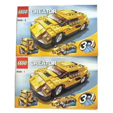 2 LEGO Creator 3 in 1 #4939 Cool Cars Instruction Booklets Manual Only