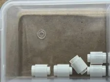LEGO Parts - White Brick, Round 1 x 1 - No 3062 - QTY 5