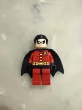 LEGO Robin Red Suit Minifigure 2012 DC Super Heroes Theme Read Desc