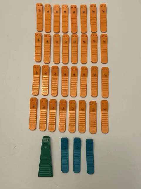 LEGO Lot of 36 Brick Separator Tools Human Tool 31510 6007 Orange, Green, Blue