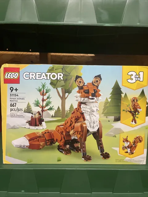 LEGO (31154) - 3in1 Forest Animals Set (Red Fox, Owl, Squirrel) NIB Box Damaged