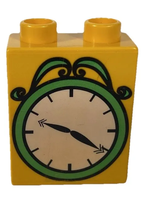 VTG Retired Lego Duplo Yellow Clock  Thomas The Train Set #2005 RARE