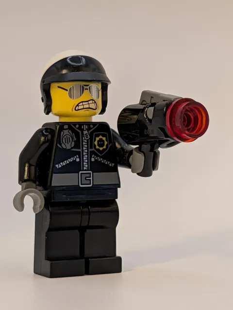 LEGO Movie Bad Cop Good Cop TLM056 Minifigure 70802 Helmet Dual Sided Head