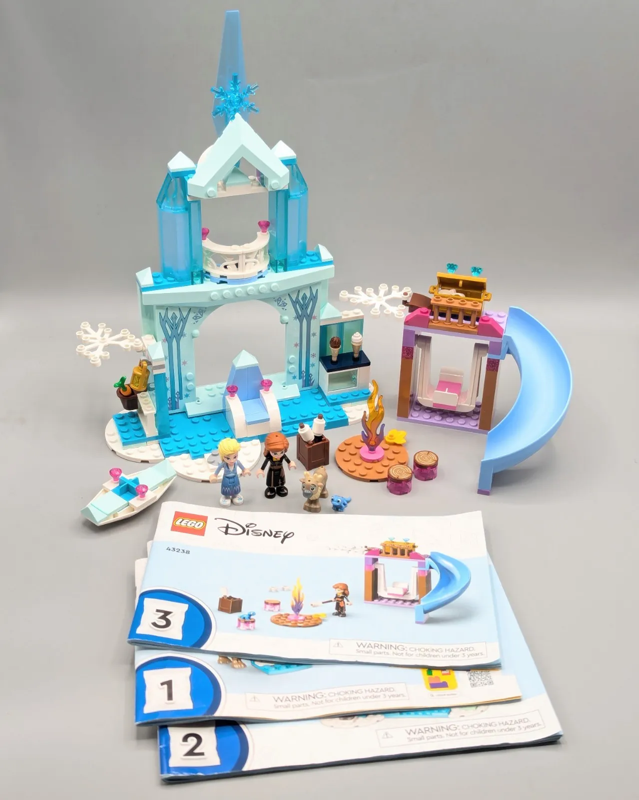 2024 LEGO Disney Frozen Elsa's Frozen Castle 43238 COMPLETE SET