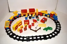 LEGO DUPLO Push Train Track System 51 Pieces plus Storage Bucket
