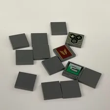Lego 3068 Dark Gray Replacement Parts Pieces Lot of 13