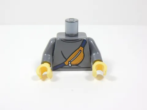LEGO Dark Gray Printed Torso Minifig Fanny Pack Shoulder Bag Purse H12