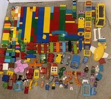 Huge Bulk Lot Lego Duplo Blocks Bricks, Cars, People,