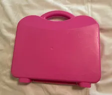 LEGO Pink Portable Compartment Box w/ Handle, 5 Compartments, Fits Bricks