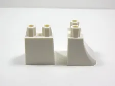 LEGO Lot of 2 White Blank Plain Dress Skirt Minifig I2