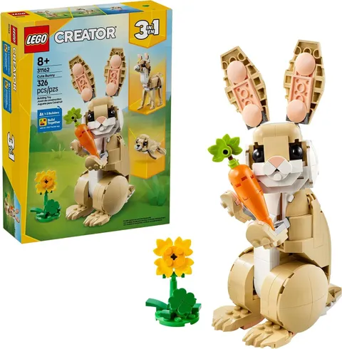 LEGO Creator 3 in 1 Cute Bunny Building Toy - 326 pcs (31162)™
