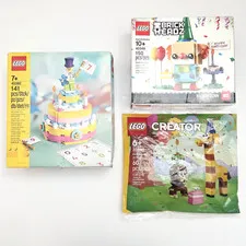 LEGO Birthday Gift Sets 40382 40348 30689 3 Brand New Sealed Celebration Kits
