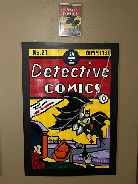 Detective Comics 27 Lego Comic Book Cover Art