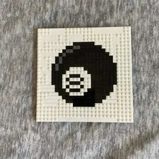 Custom Lego 8 Ball Pixel Art