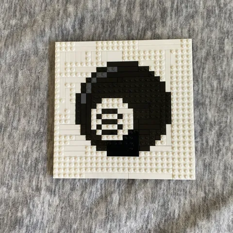 Custom Lego 8 Ball Pixel Art