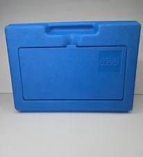 LEGO Vintage 1983 Blue Plastic Briefcase Storage Carry Case USA