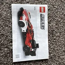 LEGO 76916 Speed Champions Porsche 963 Instruction Manual Only OEM Original