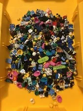 LEGO Minifigure Parts & Accessories Lot 9.8 ounces Varying Conditions