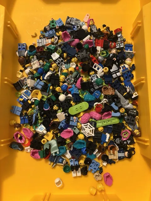 LEGO Minifigure Parts & Accessories Lot 9.8 ounces Varying Conditions