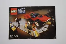 LEGO® Studios 1353 Car Stunt Studio Instruction Manual Only!