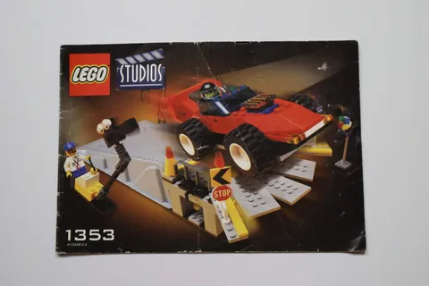 LEGO® Studios 1353 Car Stunt Studio Instruction Manual Only!