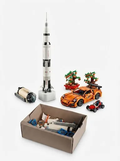 Huge LEGO Mixed Lot - , Saturn V Rocket 21309, Bonsai Tree Fast & Furious Toyota