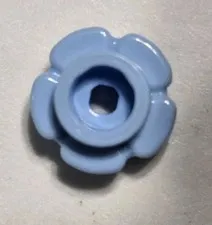 LEGO Parts - Bright Light Blue Plate, Round 1 x 1 Flower Edge - No 24866
