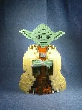 LEGO Star Wars: Yoda (#7194) Assembled - 2002 Retired Edition - With Book