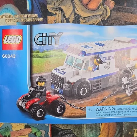 LEGO City 60043 Police Prisoner Transport  w/ Instructions Complete