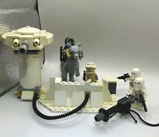 LEGO Star Wars 7749 Echo Base Hoth Complete Build w/ Tauntaun, Han Solo & Snowtr