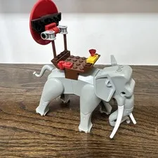 Lego Light Gray Elephant & Accessories Only Adventurers Orient Expedition #7418