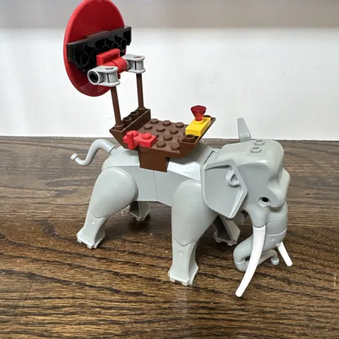 Lego Light Gray Elephant & Accessories Only Adventurers Orient Expedition #7418