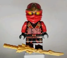 LEGO Ninjago Red Ninja 9" Kai with Sword Digital Alarm Clock RARE VERSION