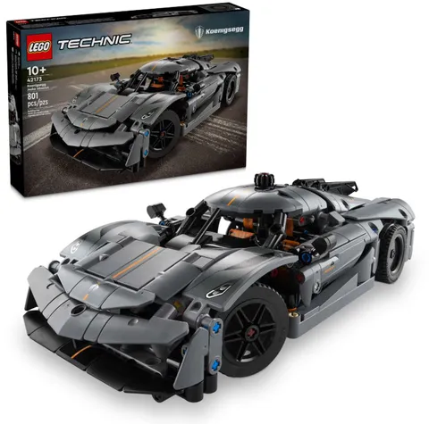LEGO Technic Koenigsegg Jesko Absolut Grey Hypercar, Sports Car Building Toy Set