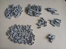 LEGO BULK LOT OF 330 LIGHT BLUISH GRAY BRICKS 2X2 2X3 2X4 2X6 2X8 2X10 2X2X3