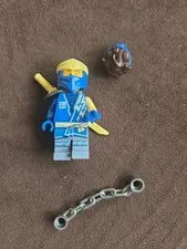 Lego Ninjago Core Jay Minifigure With Shoulder Pad Hair And Mask