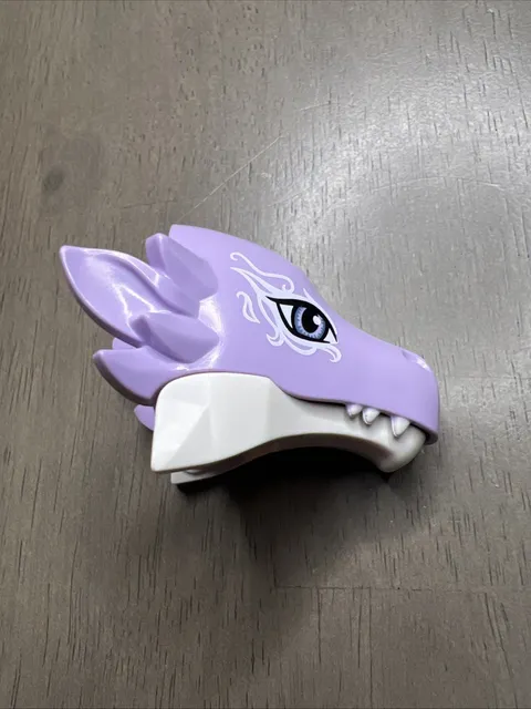 LEGO 24196pb07 Dragon Head Elves Lavender