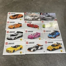 LEGO Speed Champions Racers Car Instructions Manual Only Lot 