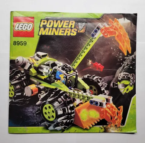 Lego Power Miners 8959 Claw Digger Instruction Manual ONLY 