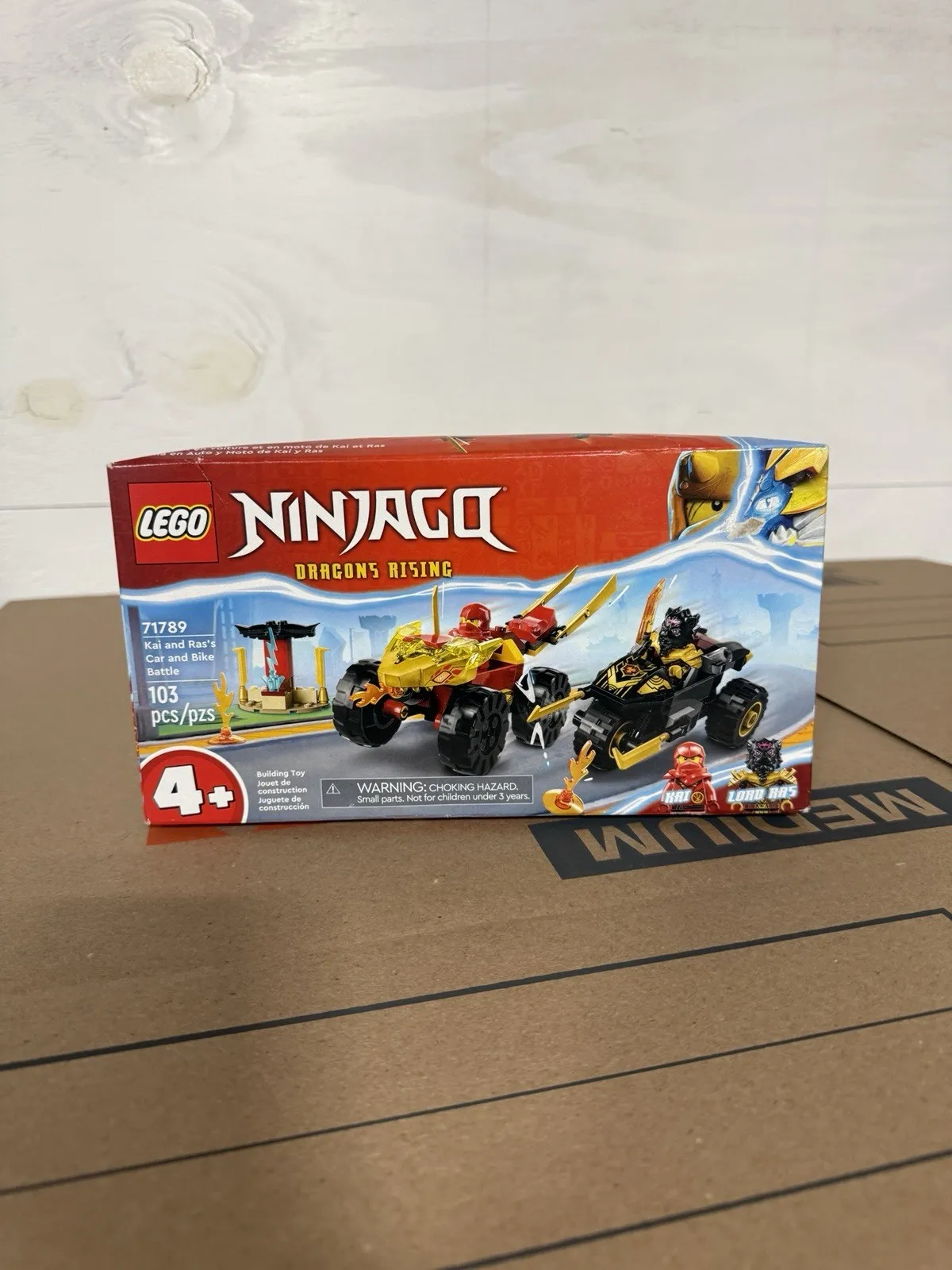 LEGO® Ninjago Kai and Ras’s Car and Bike Battle 71789 NEW RETIRED